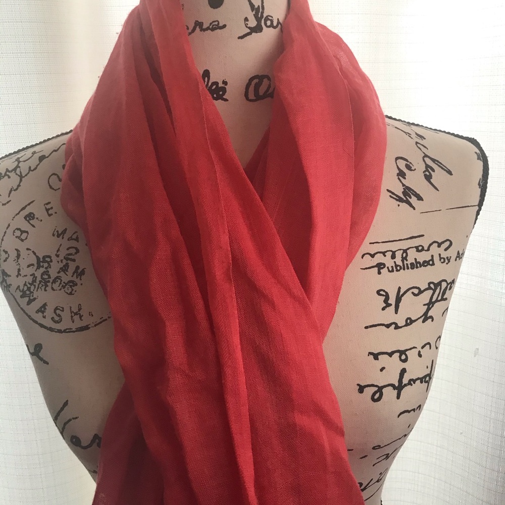 Peach Infinity Scarf.